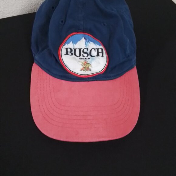Vintage Budweiser Busch Beer Baseball Cap 100% Cotton 2014 - Picture 1 of 3